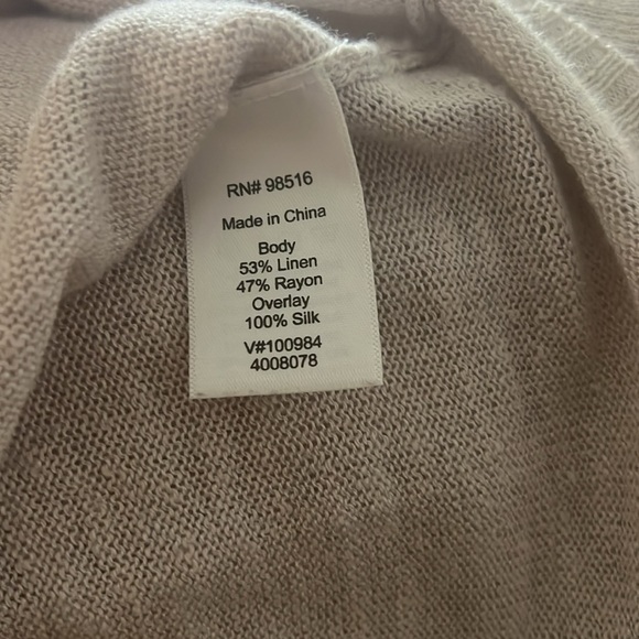 Coldwater Creek women’s size large short sleeve knit top - Picture 5 of 5